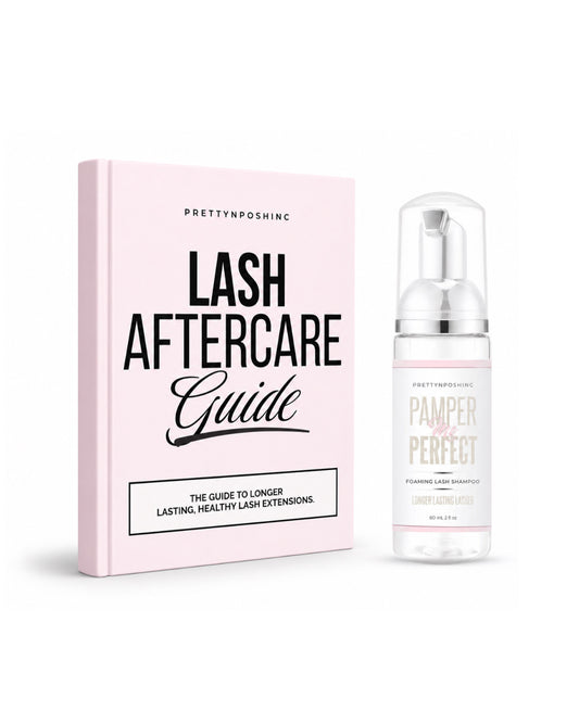 After Care Guide + Pamper Me Perfect Lash Shampoo